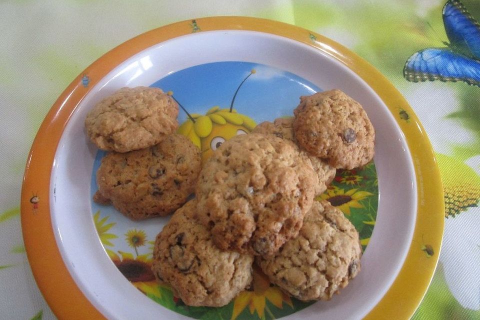 Schwedische Schoko-Haferflocken Cookies