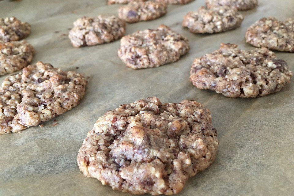 Schwedische Schoko-Haferflocken Cookies