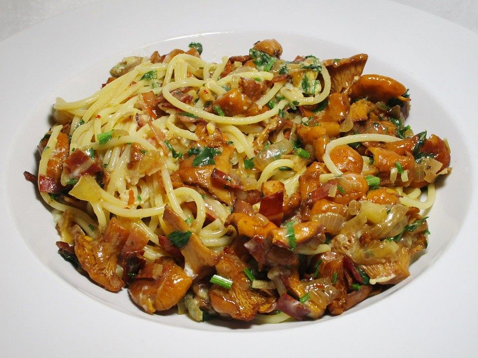 Spaghetti mit Pfifferlingen von evaeichler| Chefkoch