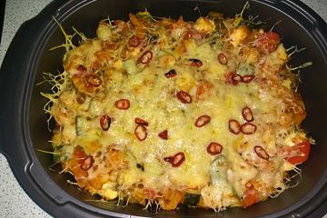 Kritharaki Auflauf Mit Zucchini Paprika Und Feta Von Bossbaer Chefkoch 