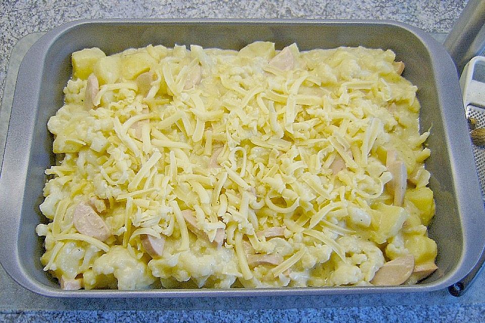 Kartoffel - Auflauf mit Käse - Béchamel