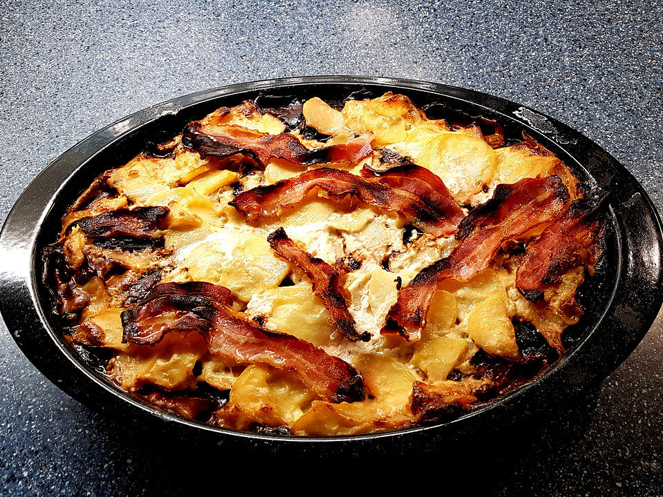 Kartoffelgratin mit Rote Bete und Bacon von rösdornchen| Chefkoch