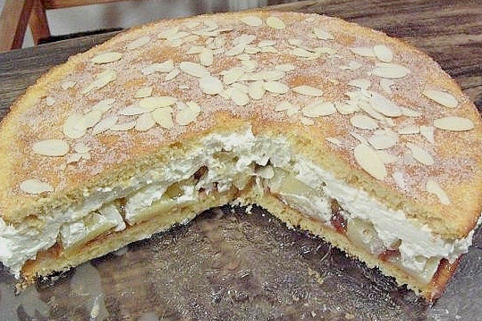 Apfel - Zimt - Sekttorte