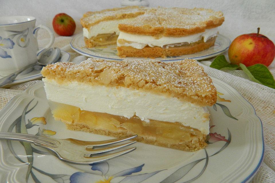 Apfel - Zimt - Sekttorte