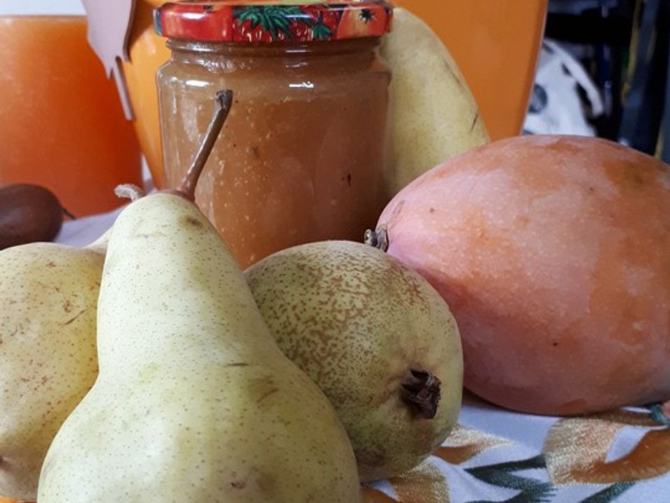 Mango-Birnen-Marmelade mit Lebkuchengewürz von Foodfan-Aqua| Chefkoch