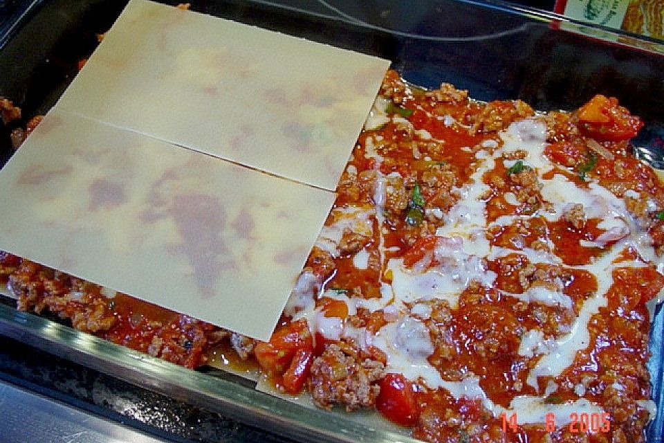 Furchtbar einfache Lasagne (Familienrezept)