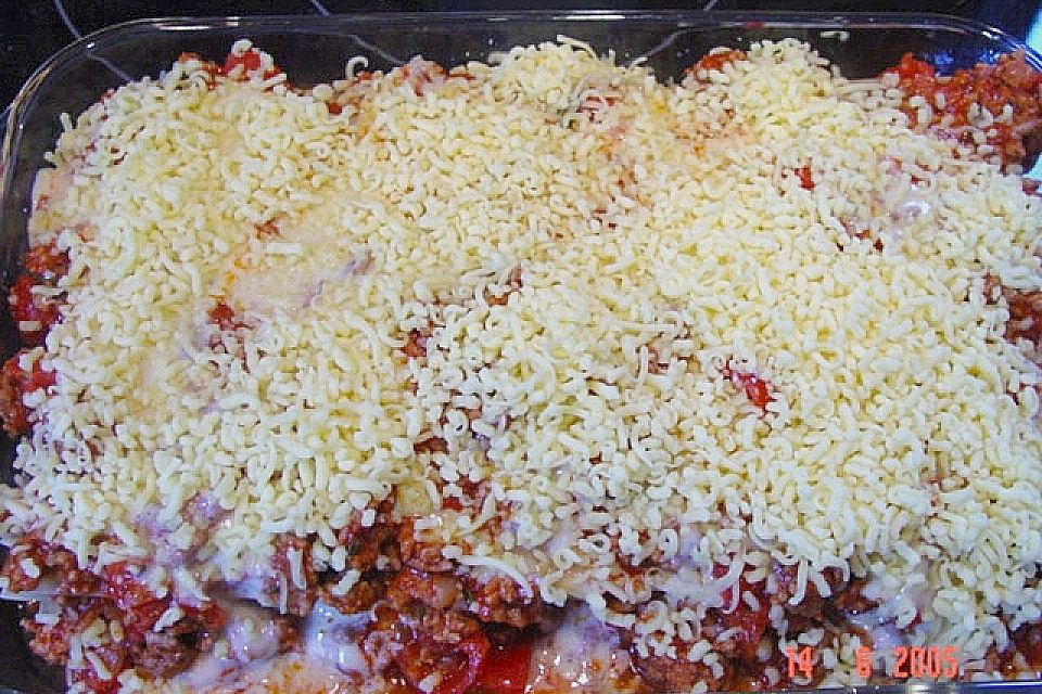 Furchtbar einfache Lasagne (Familienrezept)