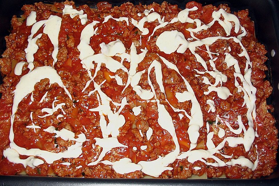 Furchtbar einfache Lasagne (Familienrezept)