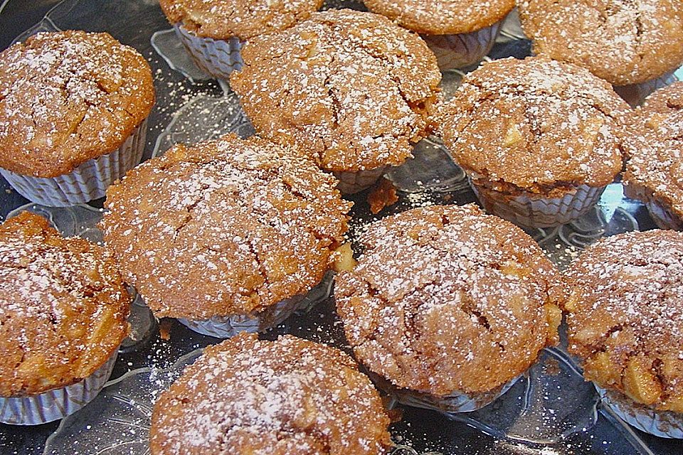 Zimtige Apfel - Muffins