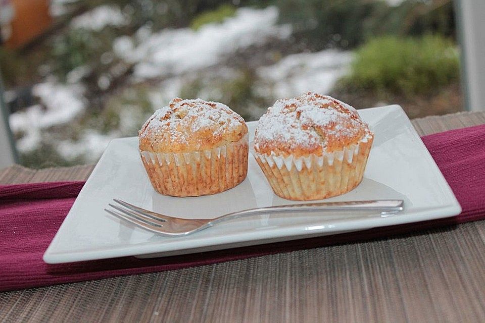 Zimtige Apfel - Muffins