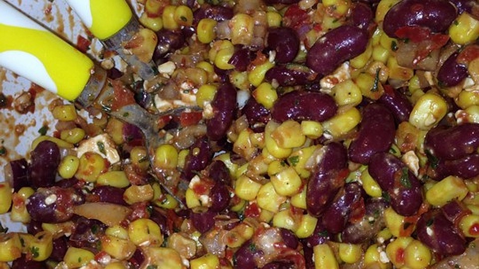 Kidneybohnensalat mit Ajvar und Feta von Trinkhörnchen| Chefkoch Kidneybohnensalat mit Ajvar und Feta von Trinkhörnchen| Chefkoch