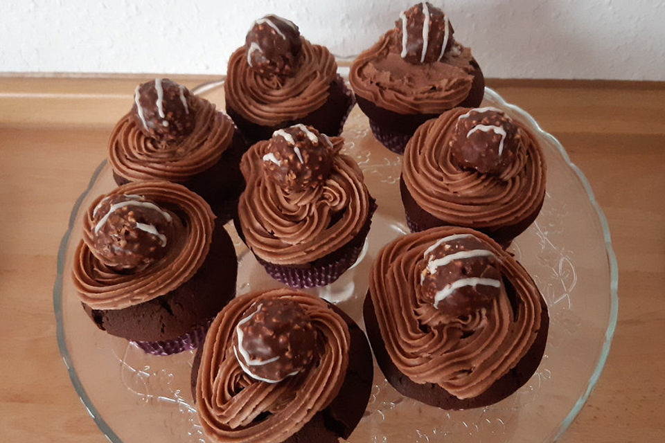 Rocher-Nutella-Cupcakes