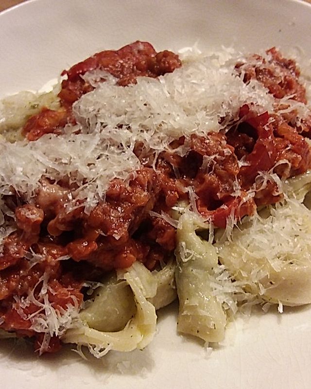 Rote Linsen-Bolognese