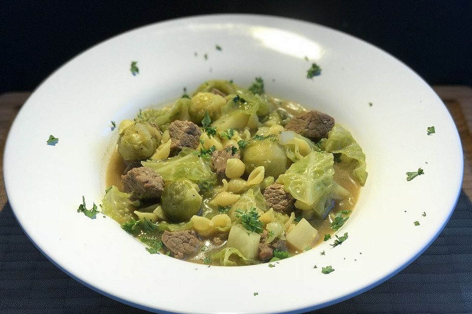 Rindfleisch-Gemüsesuppe