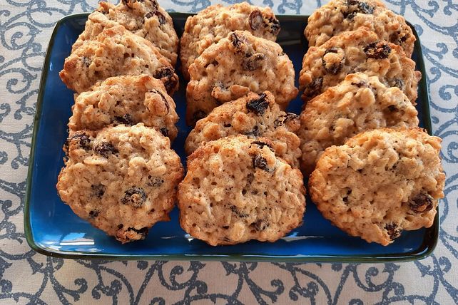 Haferflocken-Rosinen-Cookies von Lilakohlrabi| Chefkoch