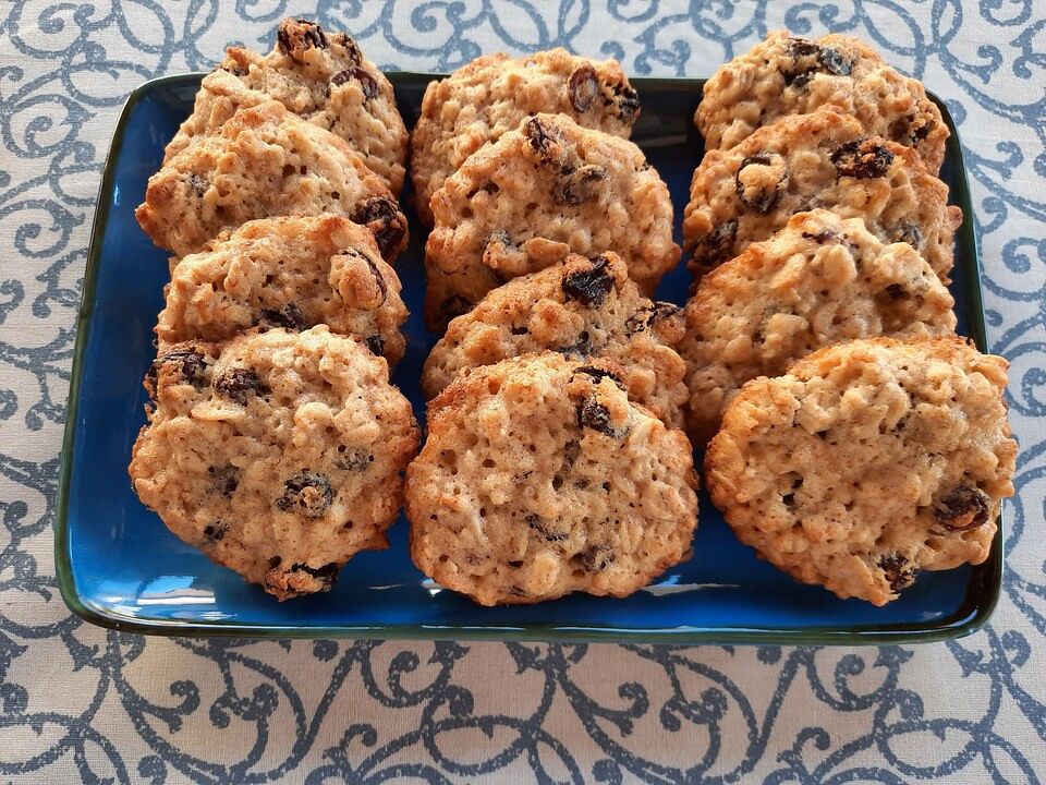 Haferflocken-Rosinen-Cookies von Lilakohlrabi| Chefkoch