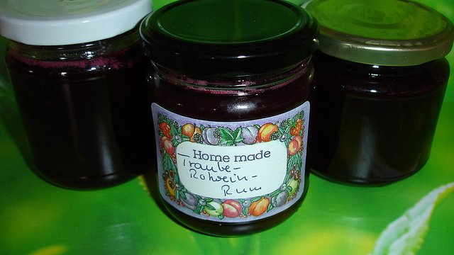 Traubengelee mit Rotwein und Rum von dodith Traubengelee mit Rotwein und Rum von dodith