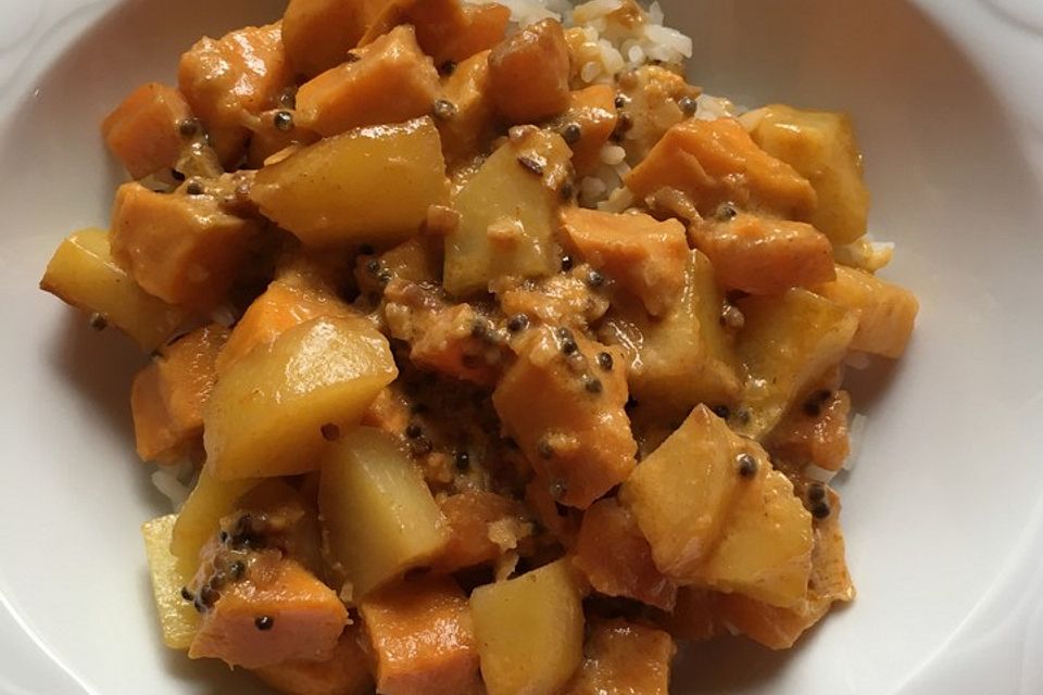 Indisches Süßkartoffelcurry