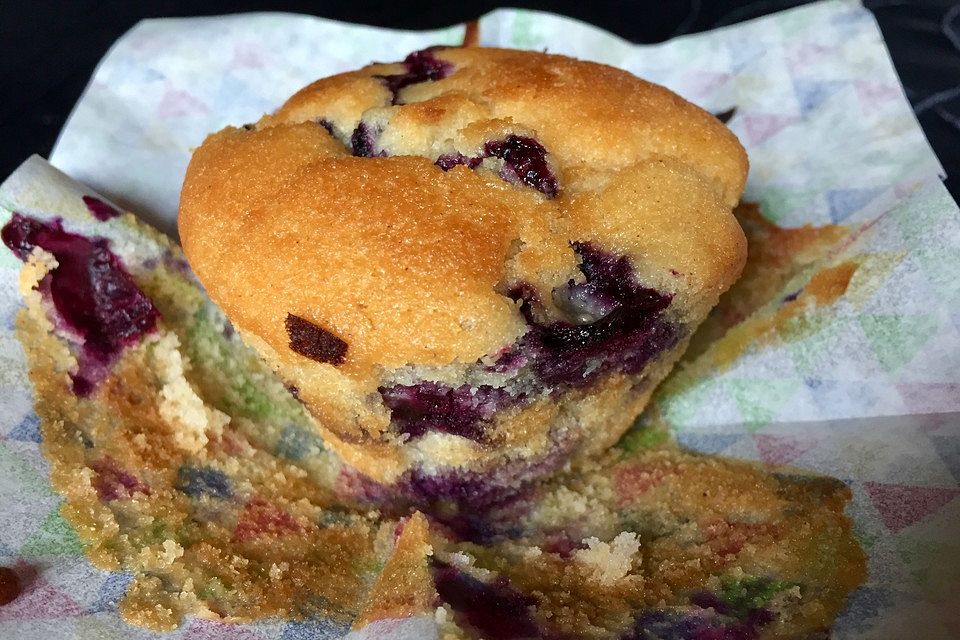 Vegane Blaubeermuffins