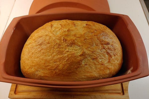 Brot im Römertopf von Struppwupp | Chefkoch