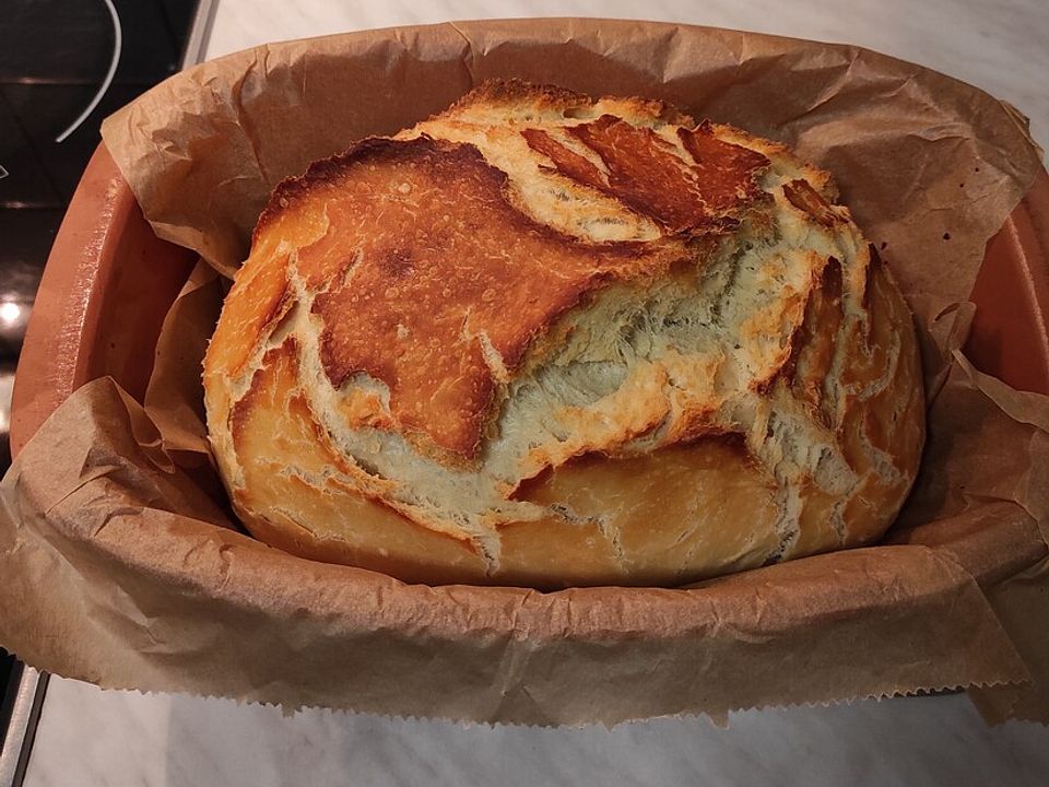 Brot im Römertopf von Struppwupp| Chefkoch