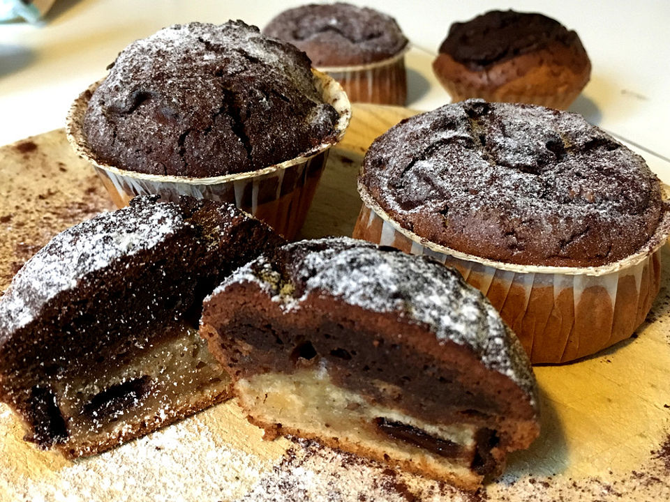 Winterliche Schoko-Muffins - Triple Layer von cakessake| Chefkoch