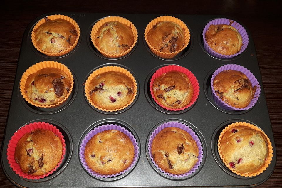 Muffins mit Granatapfel