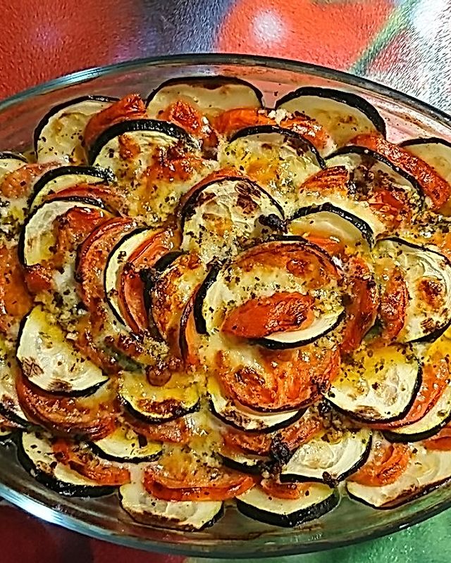 Zucchini-Tomaten-Auflauf