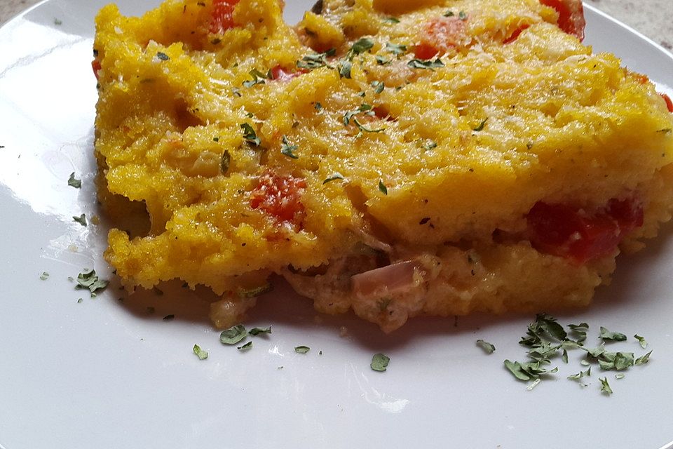 Polenta-Gemüse-Auflauf