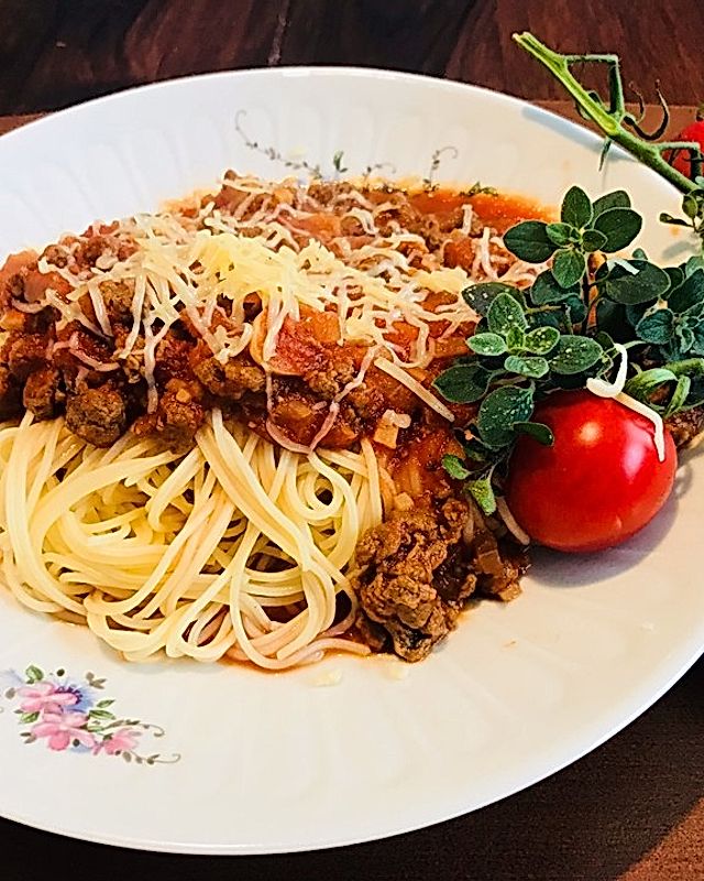 Vegetarische Spaghetti Bolognese mit Quorn