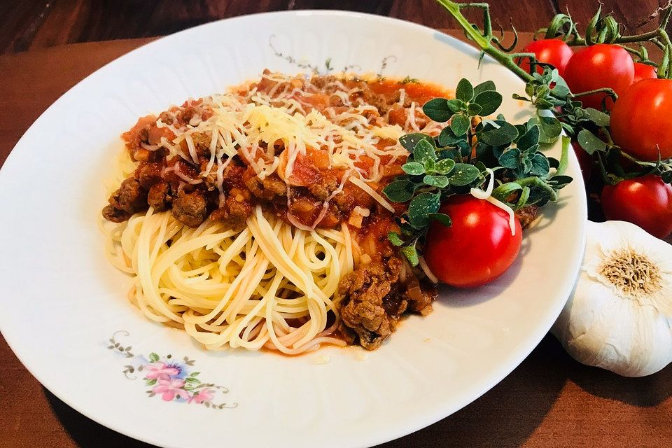 Vegetarische Spaghetti Bolognese mit Quorn