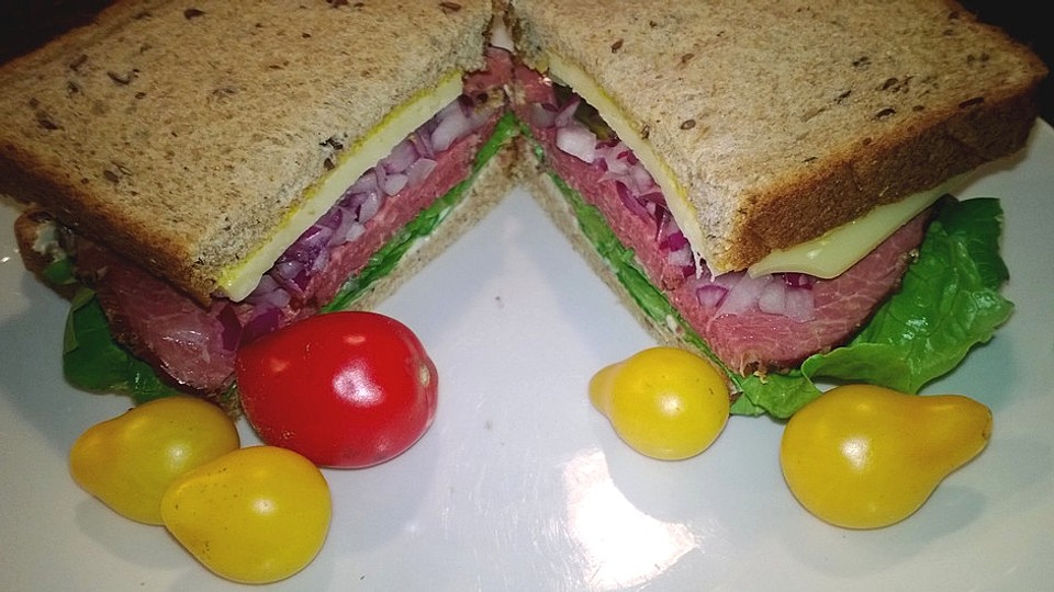 Schnelles Pastrami Sandwich Von Watzfrau Chefkoch