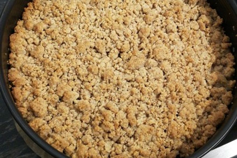 Apple Crumble mit Rosinen