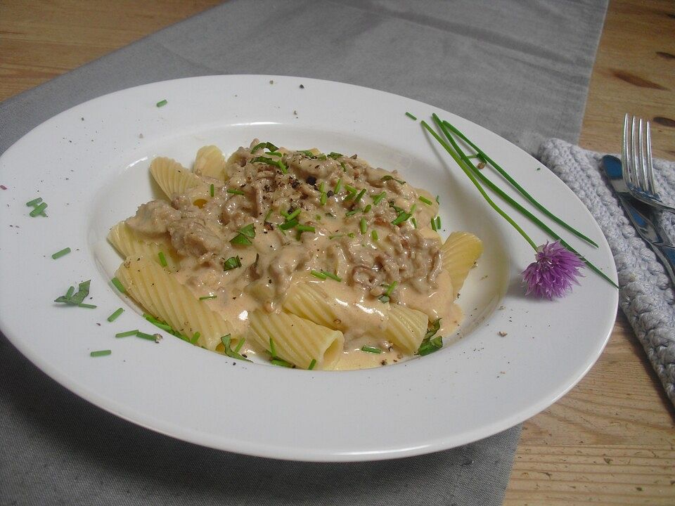 Nudeln mit Hackfleisch-Käse-Soße von 19firefighter91| Chefkoch