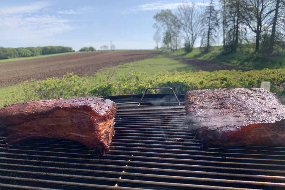 Spare Ribs 3-2-1 im Smoker