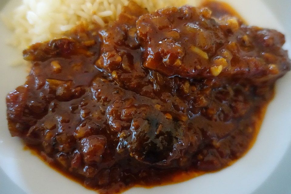 Schweinebauch Vindaloo