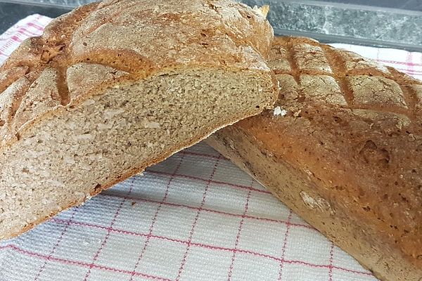 Französisches Landbrot mit einem Teil Vollkornmehl | Chefkoch