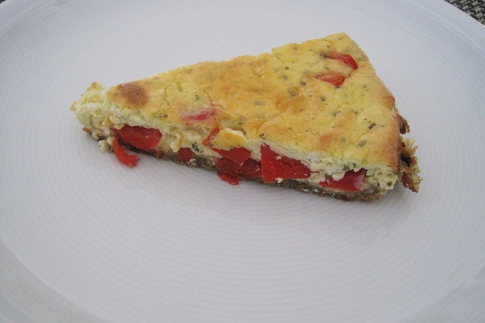 Paprika-Feta-Tarte