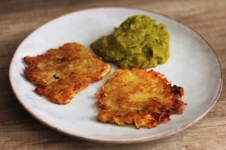 Herbstlicher Rösti mit scharfem Kürbismus