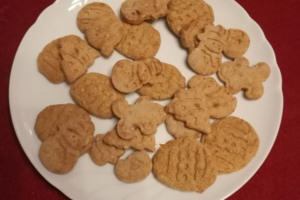Kekse aus glutenfreiem Mürbeteig mit Kokosmehl