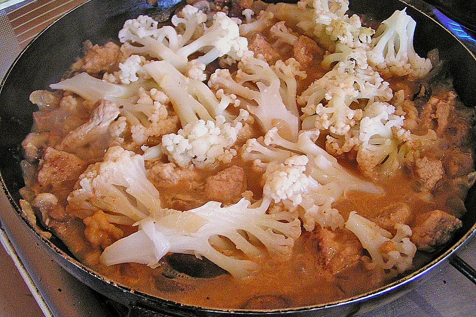 Fisch - Blumenkohl - Pfanne