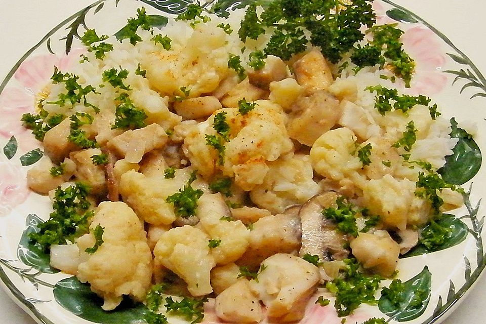 Fisch - Blumenkohl - Pfanne