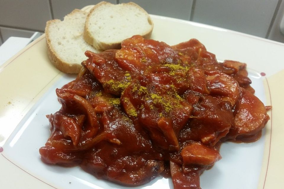 Currywurst-Pfanne nach Pfälzer Art Currywurst-Pfanne nach Pfälzer Art