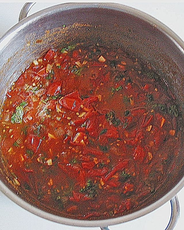 Schnelle Tomaten - Peperoni - Sauce