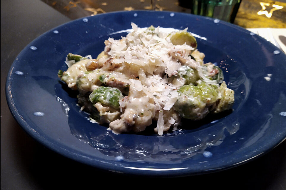 Rosenkohl-Gnocchi-Pfanne Rosenkohl-Gnocchi-Pfanne