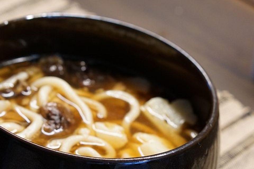 Udon Suppe mit Impro-Tempura