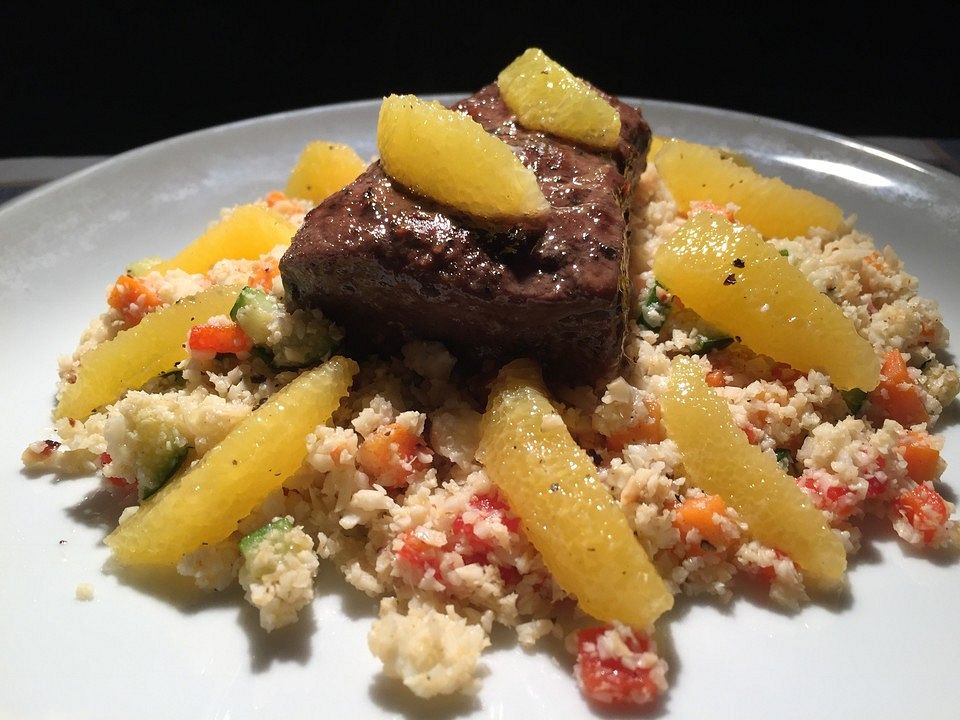 Blumenkohl-Couscous mit Lamm und Orangen von SessM| Chefkoch