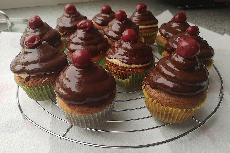 Donauwellen Cupcakes