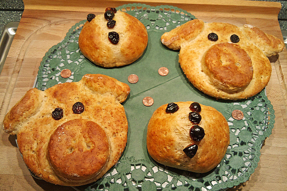 Schweinchen Dick   -  oder einfach leckere Quarkbrötchen