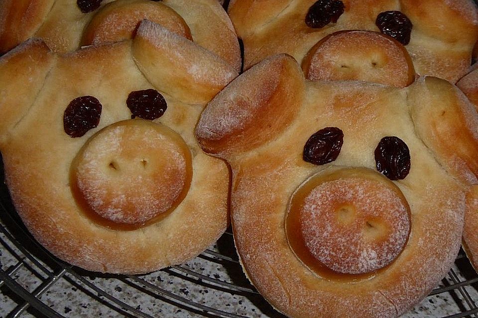 Schweinchen Dick   -  oder einfach leckere Quarkbrötchen